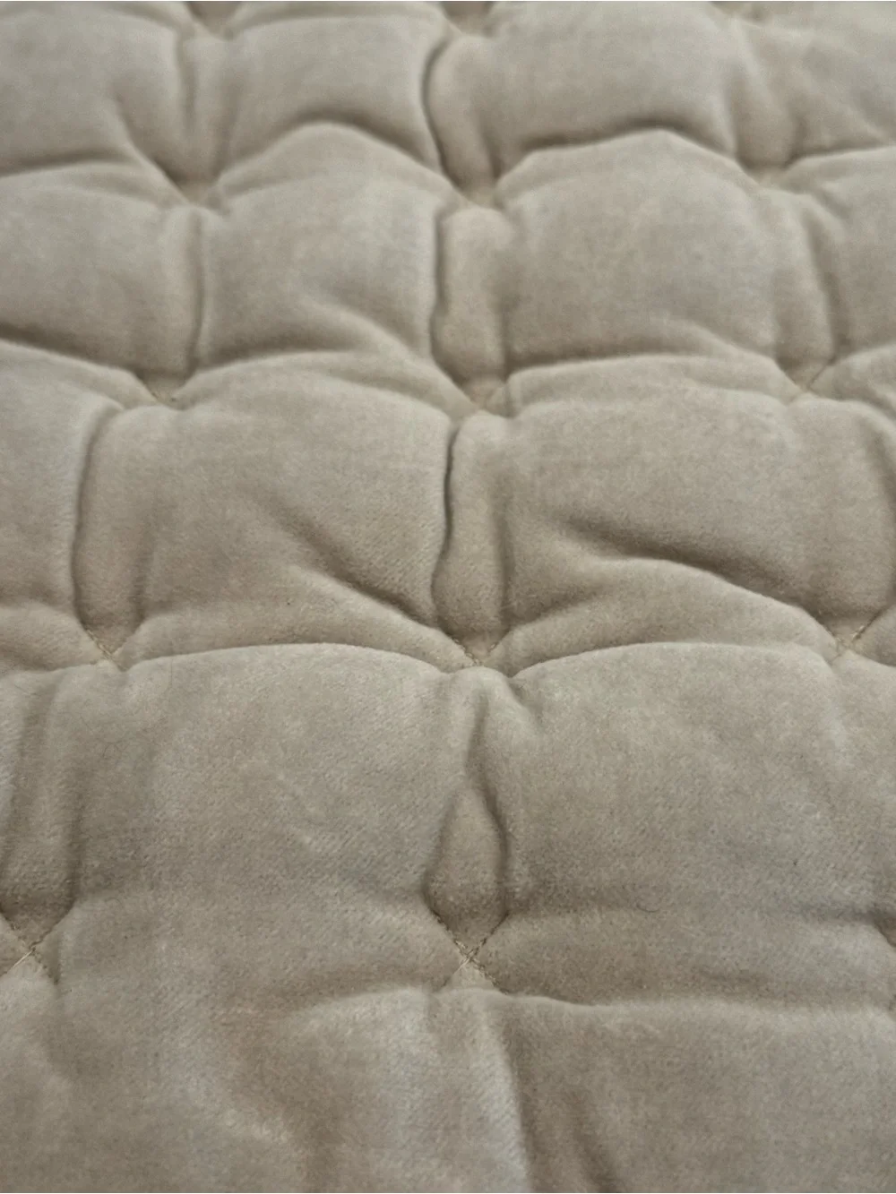 Quilted 26”x26” pillow cover, grey- Soft Home Bedding